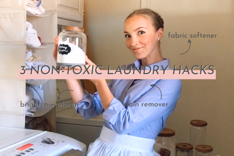 If you're trying to rid your home of toxic chemicals these 3 non-toxic laundry hacks I'm about to share will be a game changer for you!