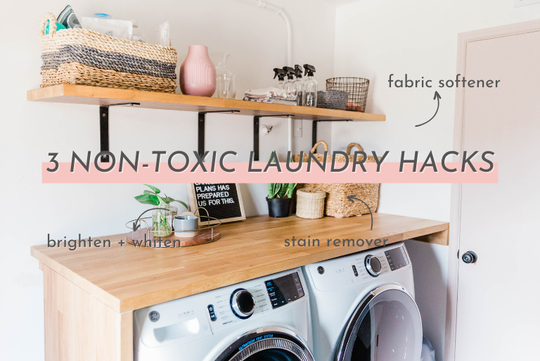 If you're trying to rid your home of toxic chemicals these 3 non-toxic laundry hacks I'm about to share will be a game changer for you!